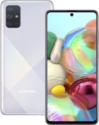 Buy Samsung,Samsung Galaxy A71 Dual-SIM 128 GB - Prism Crush Silver - Gadcet.com | UK | London | Scotland | Wales| Ireland | Near Me | Cheap | Pay In 3 | Mobile Phone