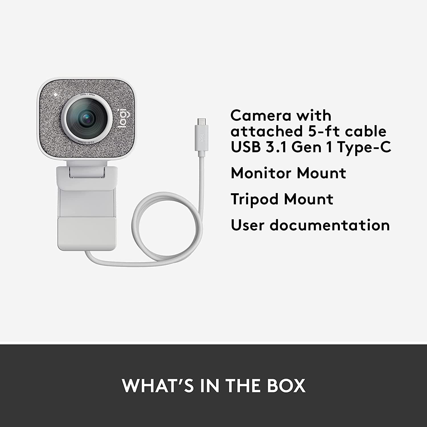 Buy Logitech,Logitech StreamCam – Live Streaming Webcam for Youtube and Twitch, Full 1080p HD 60fps, USB-C Connection, AI-enabled Facial Tracking, Auto Focus, Vertical Video - OFF WHITE - Gadcet.com | UK | London | Scotland | Wales| Ireland | Near Me | Cheap | Pay In 3 | 