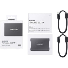 Buy Samsung,Samsung T7 500GB Portable SSD Hard Drive Titanium Grey - Gadcet.com | UK | London | Scotland | Wales| Ireland | Near Me | Cheap | Pay In 3 | Hard Drives
