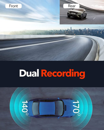 Redtiger,REDTIGER F7N Dash Cam 4K with WiFi GPS Front 4K/2.5K and Rear 1080P Dual Dash Camera for Cars,3.18" Display Dashcam,170° Wide Angle Dashboard Camera Recorder,Parking Monitor,Support 256GB Max - Gadcet.com