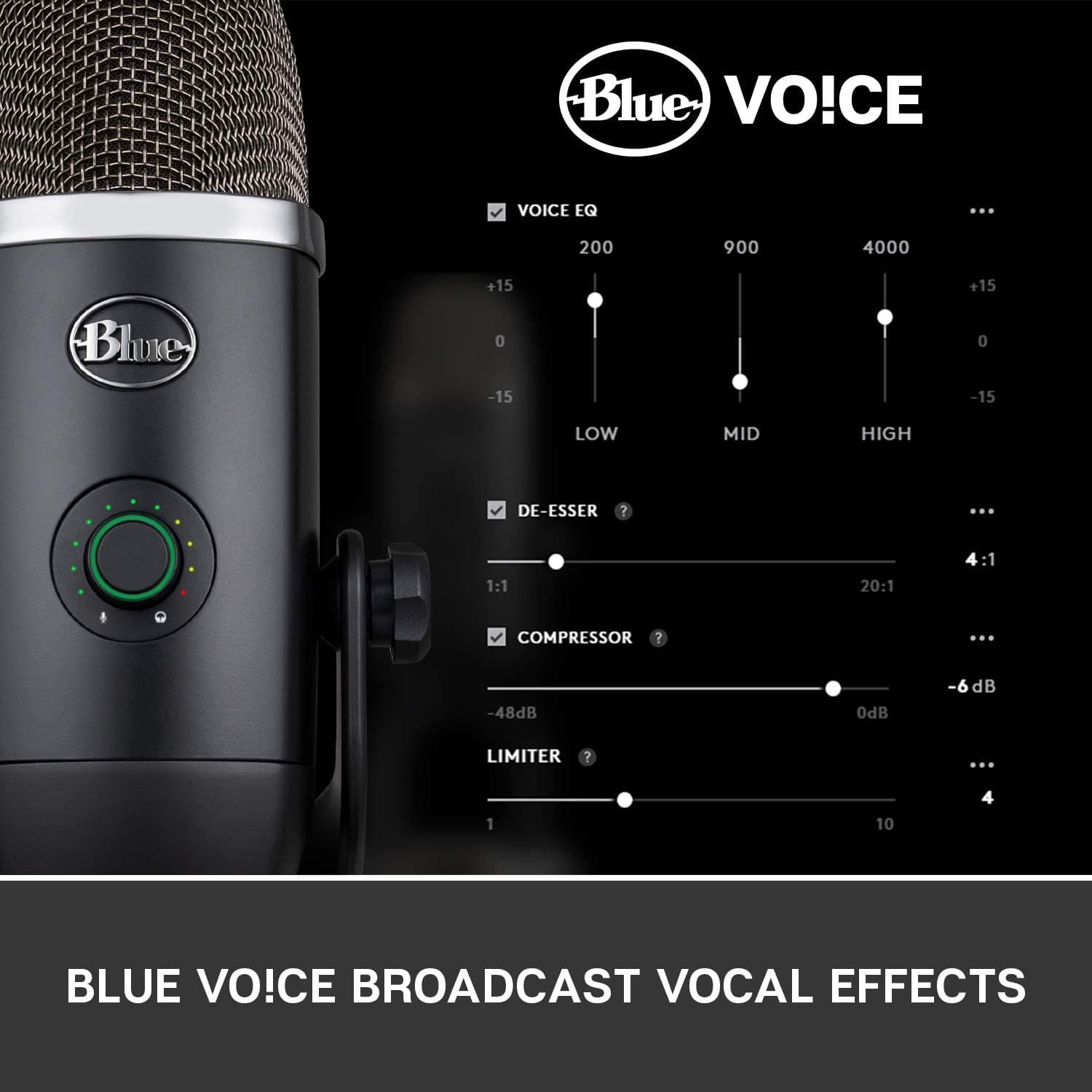 Logitech,Logitech for Creators Blue Microphones Yeti x Professional USB Microphone - Black - Gadcet.com