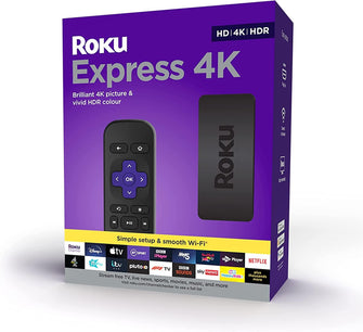 Buy Roku,Roku Express 4K HD Streaming Media Player - Gadcet.com | UK | London | Scotland | Wales| Ireland | Near Me | Cheap | Pay In 3 | TV Converter Boxes