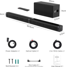 ULTIMEA,ULTIMEA Tapio V Soundbar, 5 Bass Surround Sound Soundbar, 2.1 CH Home Audio Su - Gadcet.com