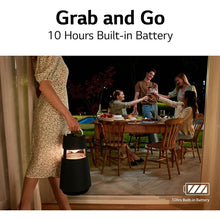 LG,LG XBOOM 360 RP4 Omnidirectional 360˚Sound Portable Wireless Bluetooth Speaker with Mood Lighting, Up to 10 Hours Battery, Indoor/Outdoor - Burgundy - Gadcet.com