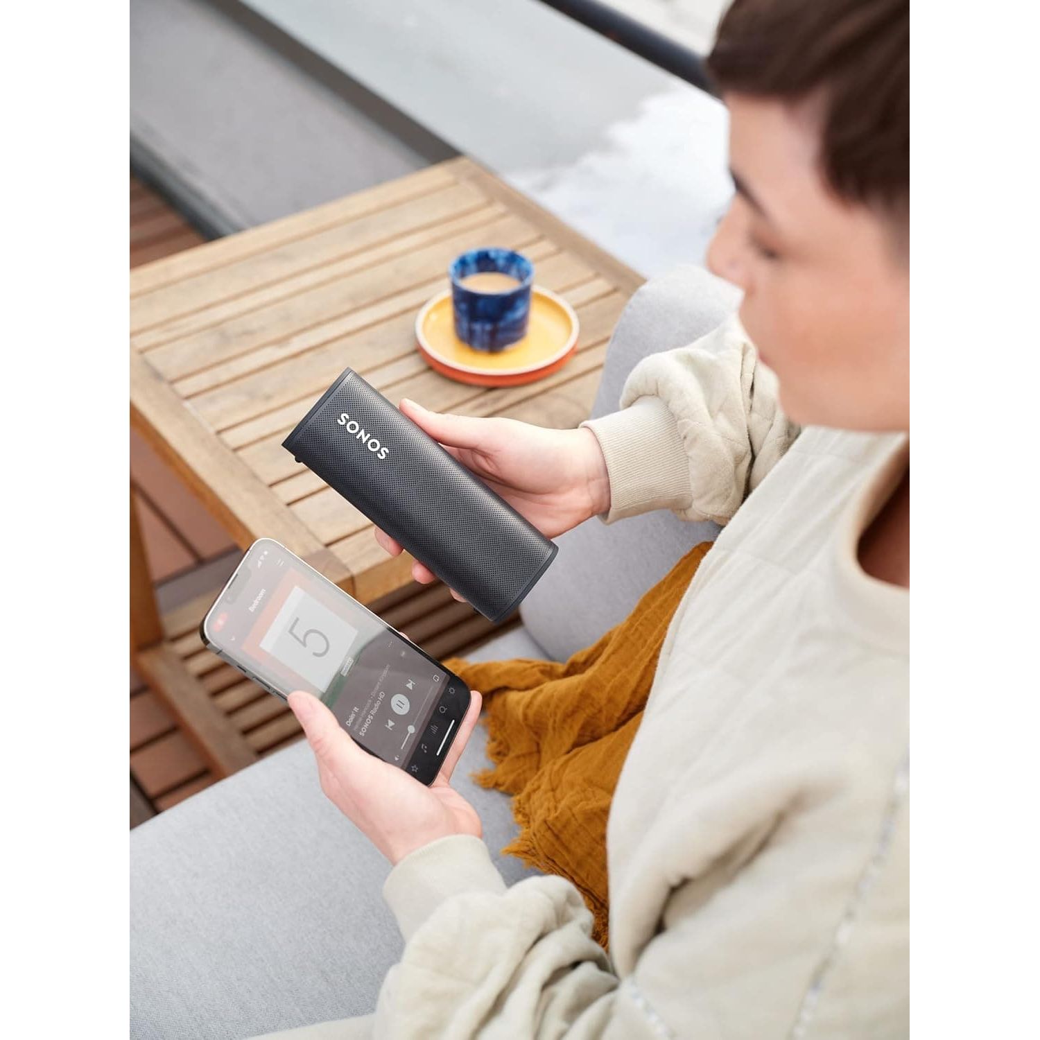 Sonos Roam Bluetooth Portable Speaker - Black - 9