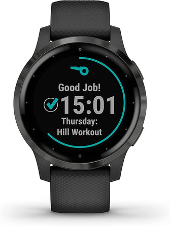 Garmin Vívoactive 4S , Smaller-Sized GPS Smartwatch, Features Music, Body Energy Monitoring, Animated Workouts, Pulse Ox Sensors -  Black - Gadcet.com