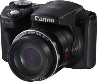 Canon,Canon PowerShot SX500 IS Digital Camera - Black (16.0 MP, 30x Optical Zoom) - Gadcet.com