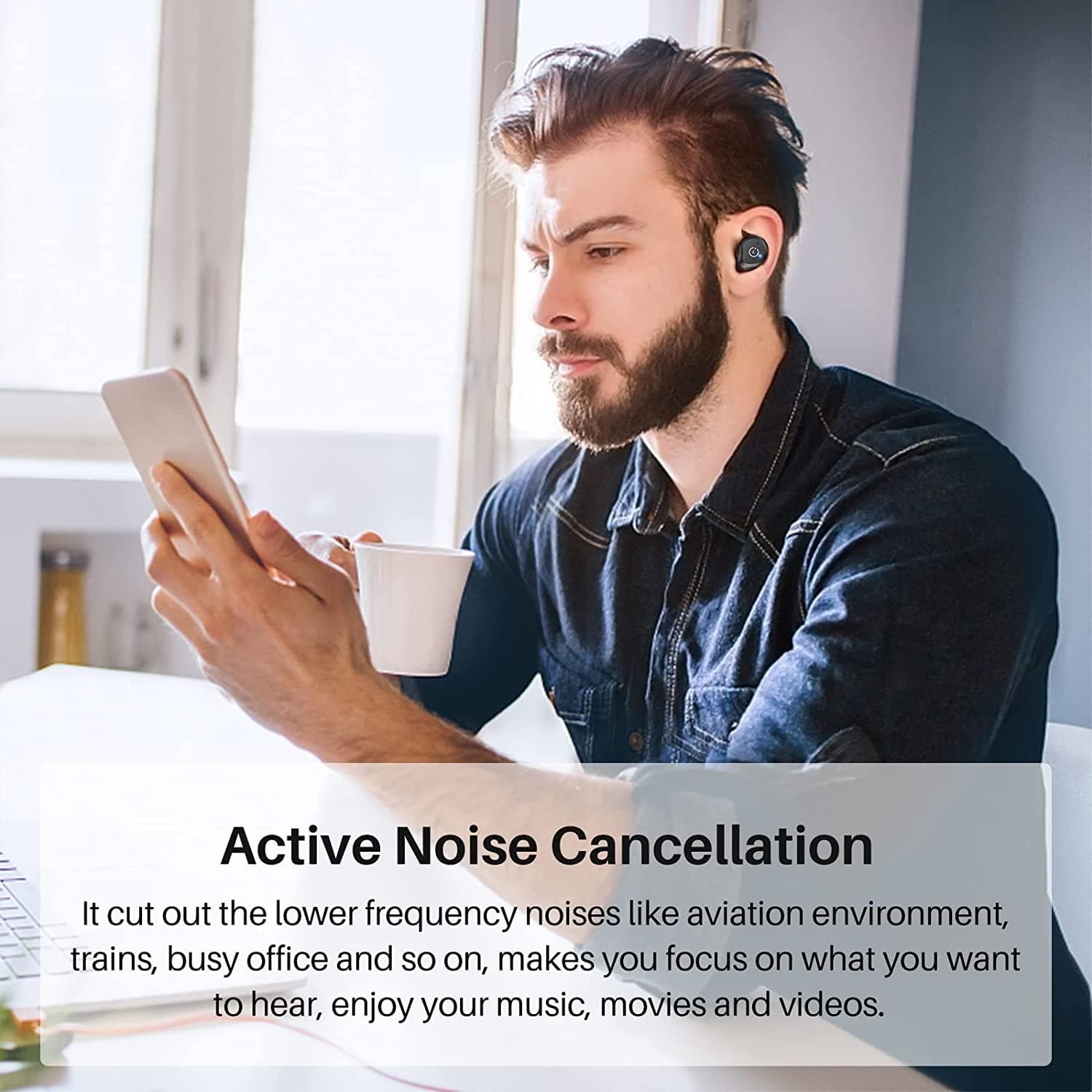 Buy TOZO,TOZO NC9 Hybrid Wireless Earbuds Active Noise Cancelling Headphones Bluetooth 5.0 Stereo in Ear Earphones, Immersive Sound Premium Deep Bass Built in 3 Mic Headset Black - Gadcet.com | UK | London | Scotland | Wales| Ireland | Near Me | Cheap | Pay In 3 | 