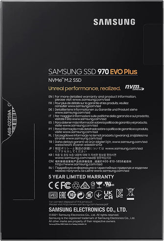 Samsung 970 EVO Plus 1 TB PCIe NVMe M.2 (2280) Internal Solid State Drive (SSD) (MMZ-V7S1T0BW ) - Black