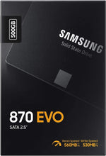 Buy Samsung,Samsung SSD 870 EVO, 500 GB, Form Factor 2.5”, Intelligent Turbo Write, Magician 6 Software, Black - Gadcet.com | UK | London | Scotland | Wales| Ireland | Near Me | Cheap | Pay In 3 | Hard Drives