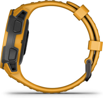 Garmin Instinct Solar, Solar-powered Rugged Outdoor Smartwatch, Built-in Sports Apps and Health Monitoring, Sunburst Yellow - Gadcet.com