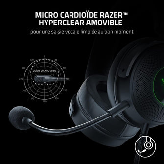 Buy Razer,Razer Kraken V3 - Wired USB Gaming Headset with Razer Chroma RGB (TriForce 50mm Drivers, THX Spatial Audio, HyperClear Cardioid Mic, Chroma RGB) Black - Gadcet.com | UK | London | Scotland | Wales| Ireland | Near Me | Cheap | Pay In 3 | Headphones