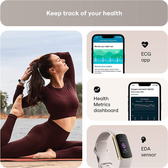 Fitbit Charge 5 Fitness Tracker - Gold / White - Gadcet.com