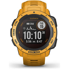 Garmin Instinct Solar, Solar-powered Rugged Outdoor Smartwatch, Built-in Sports Apps and Health Monitoring, Sunburst Yellow - Gadcet.com