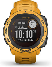 Garmin Instinct Solar, Solar-powered Rugged Outdoor Smartwatch, Built-in Sports Apps and Health Monitoring, Sunburst Yellow - Gadcet.com