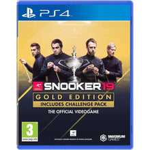 PS4,Snooker 19 Gold Edition (PS4) - Gadcet.com
