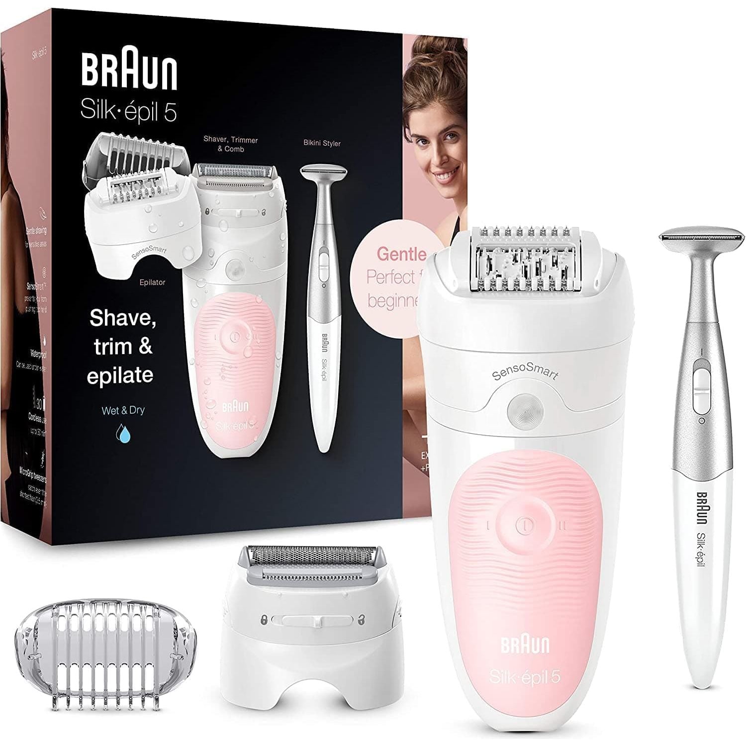 Braun FaceSpa 851V 3-in-1 Facial Epilator