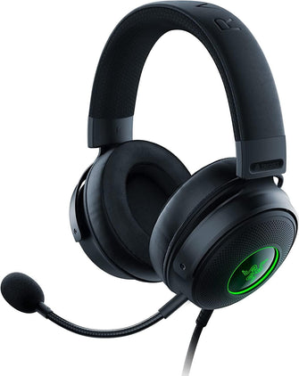 Buy Razer,Razer Kraken V3 - Wired USB Gaming Headset with Razer Chroma RGB (TriForce 50mm Drivers, THX Spatial Audio, HyperClear Cardioid Mic, Chroma RGB) Black - Gadcet.com | UK | London | Scotland | Wales| Ireland | Near Me | Cheap | Pay In 3 | Headphones