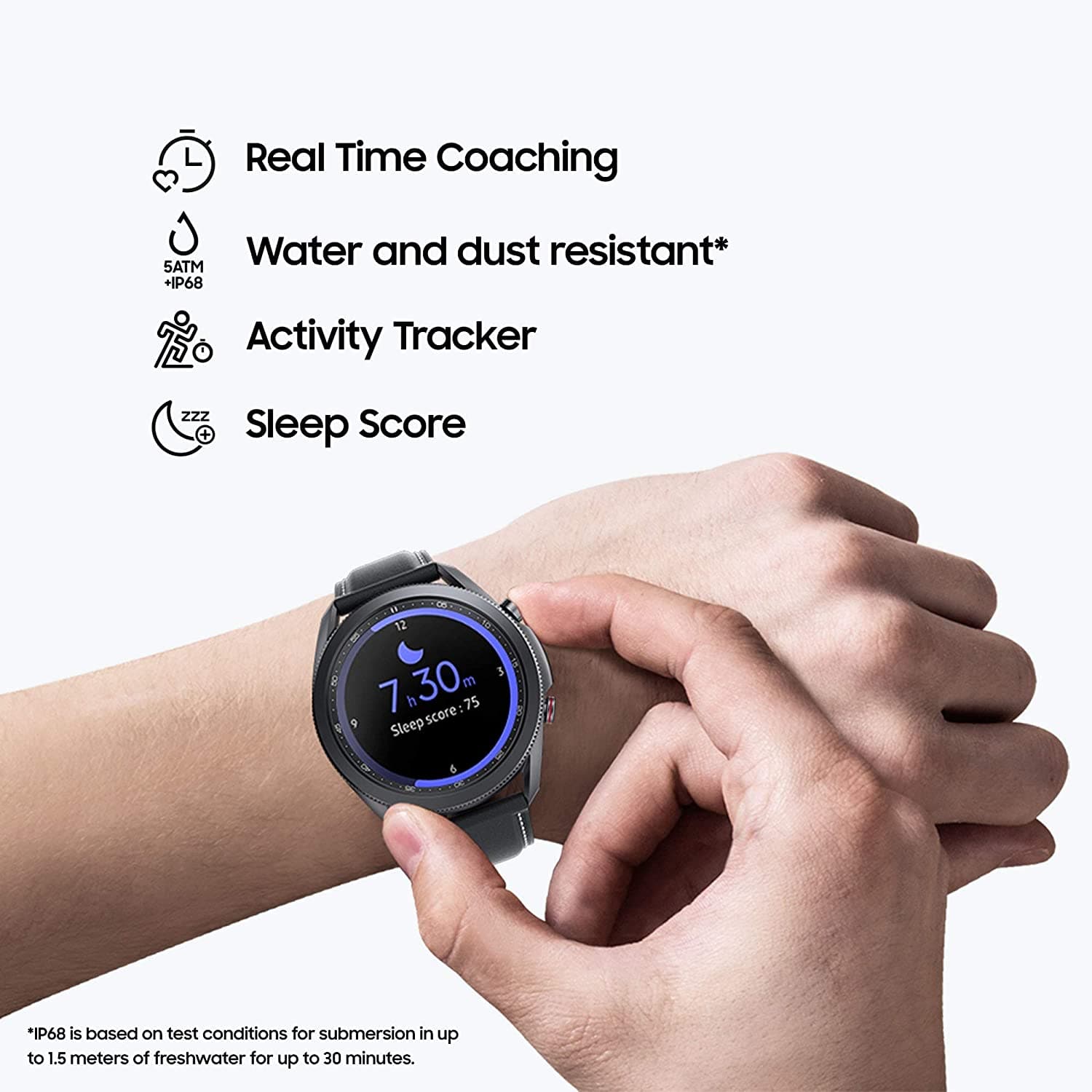 Samsung,Samsung Galaxy Watch 3 4G Stainless Steel 45 mm Smart Watch - Mystic Black - Gadcet.com