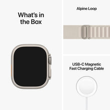 Apple,Apple Watch Ultra (GPS + Cellular), 49mm Titanium Case with Starlight Alpine Loop - Gadcet.com