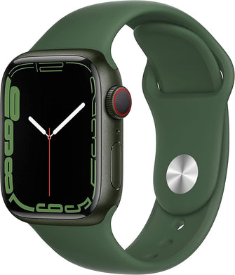 Buy Apple,Apple Watch Series 7 (GPS + Cellular), 41mm Green Aluminium Case with Clover Sport Band - Gadcet.com | UK | London | Scotland | Wales| Ireland | Near Me | Cheap | Pay In 3 | Watches