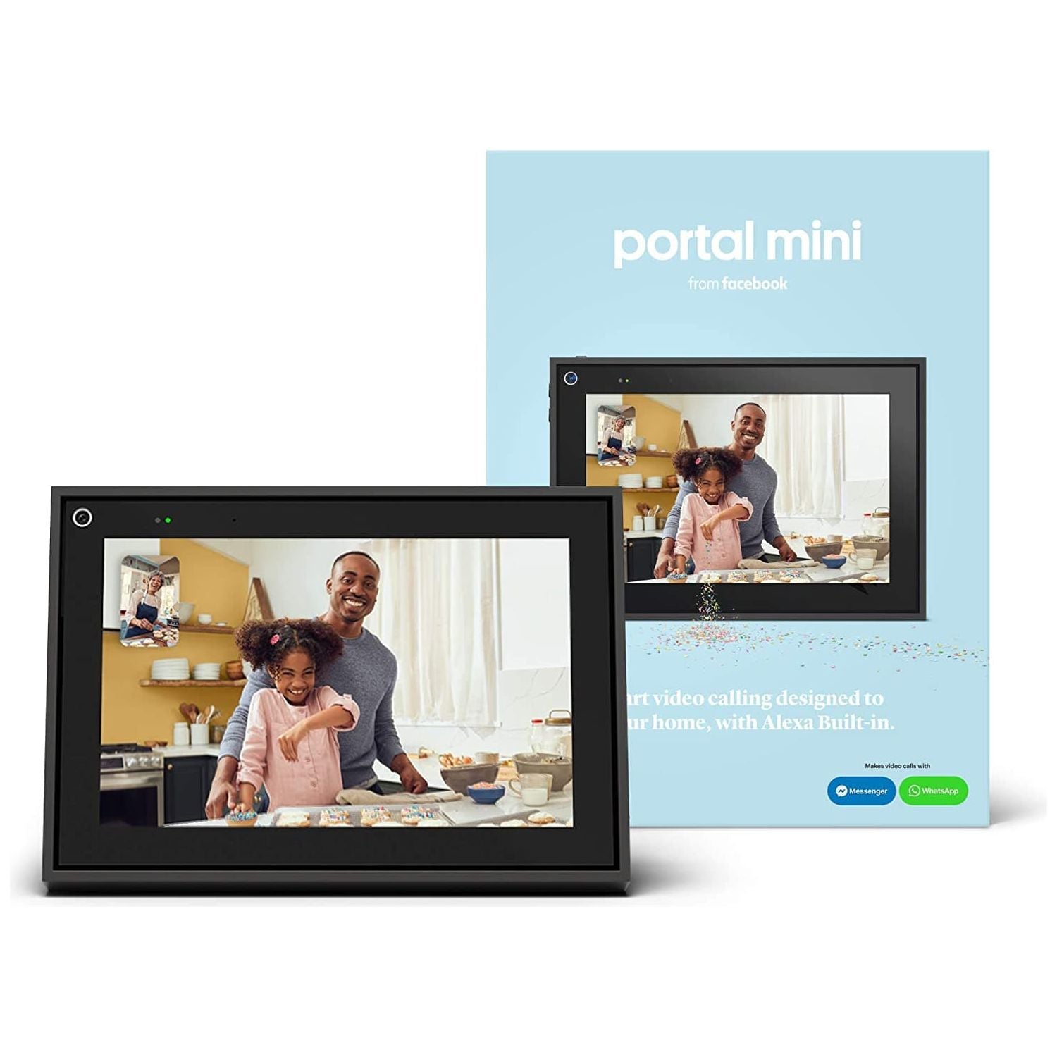 Buy Meta,Portal Mini Black 8" from Facebook. Smart, Hands-Free Video Calling with Alexa Built-in - Gadcet.com | UK | London | Scotland | Wales| Ireland | Near Me | Cheap | Pay In 3 | 