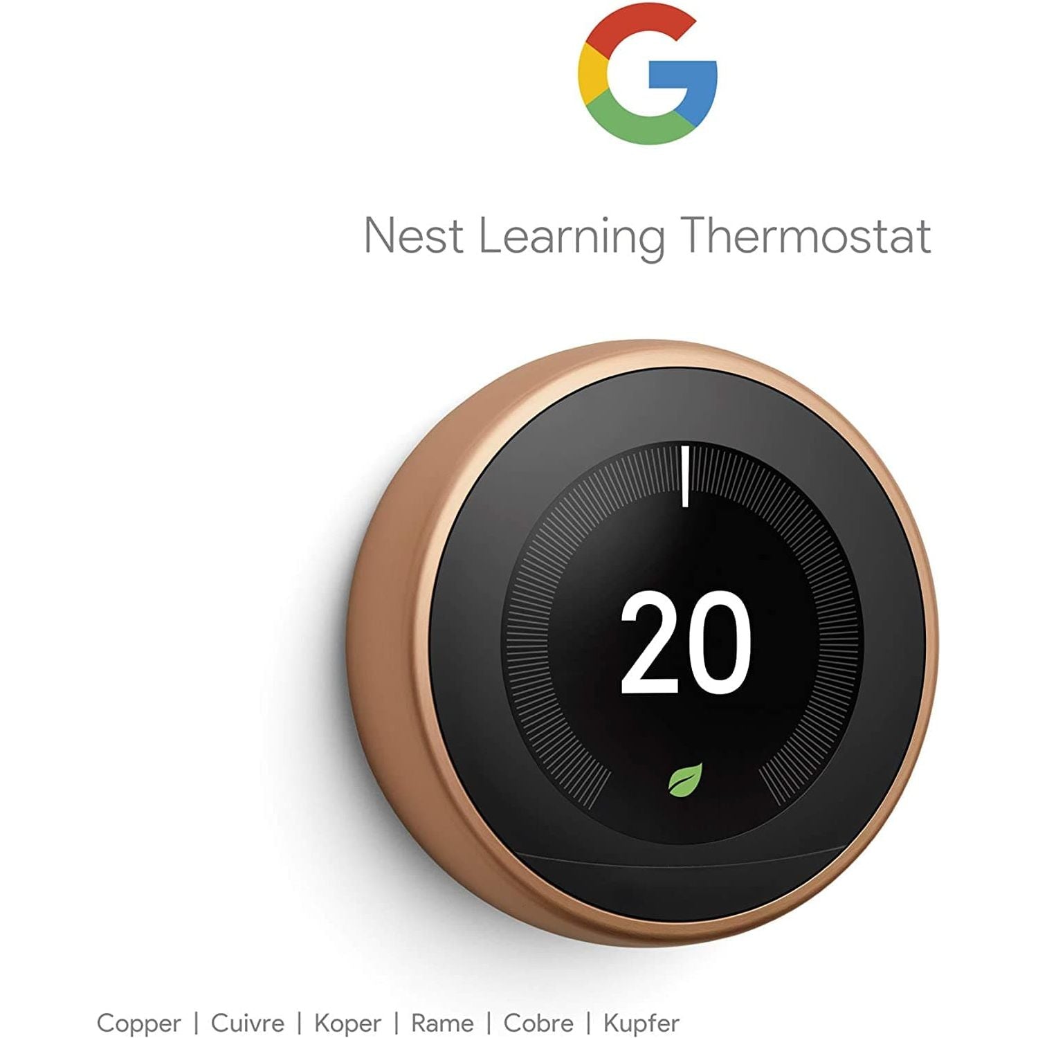 Google,Google Nest Learning Thermostat 3rd Generation, Copper - Smart Thermostat - A Brighter Way To Save Energy - Gadcet.com