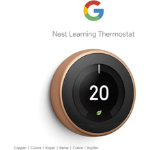 Google,Google Nest Learning Thermostat 3rd Generation, Copper - Smart Thermostat - A Brighter Way To Save Energy - Gadcet.com