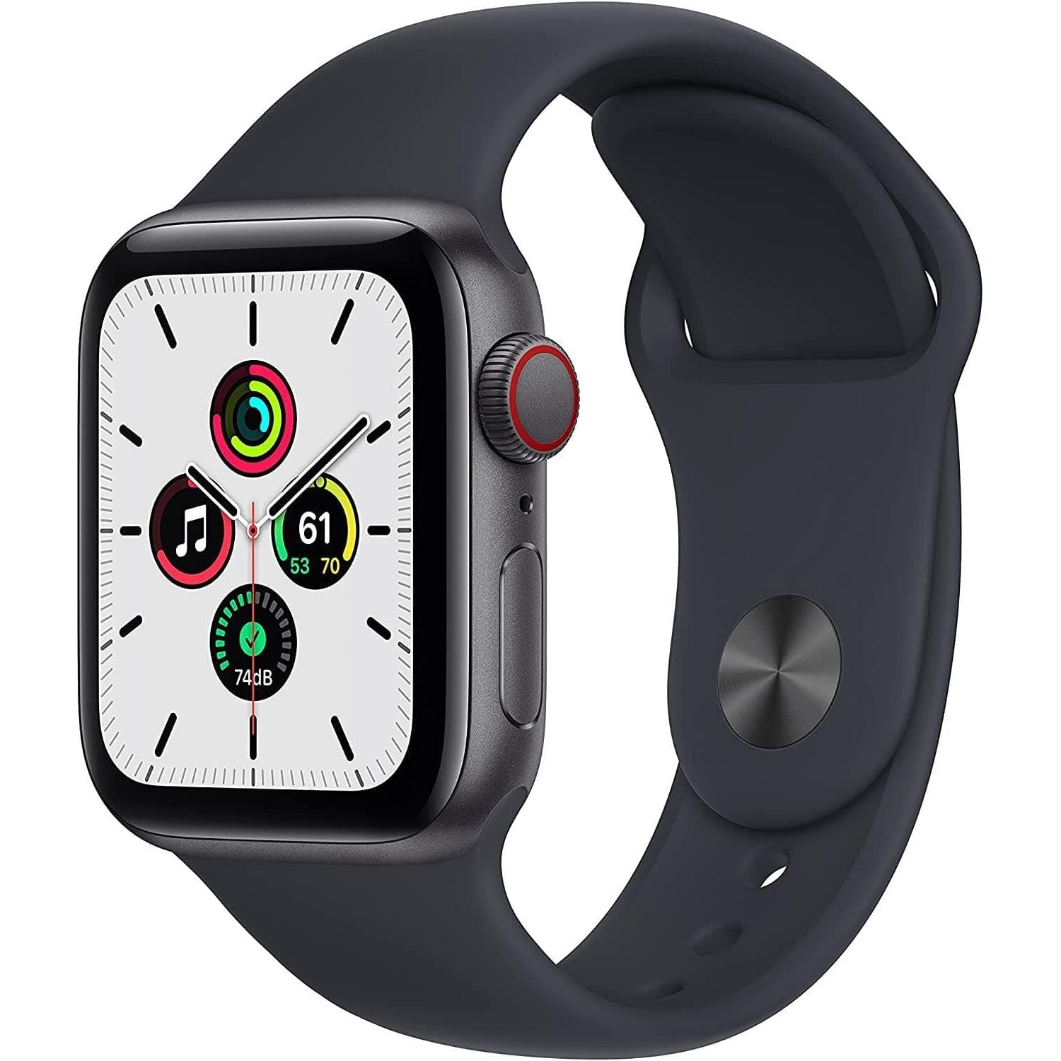 Buy Apple,Watch SE (GPS + Cellular), 40mm Space Grey Aluminium Case with Midnight Sport Band MKR23B/A - Gadcet.com | UK | London | Scotland | Wales| Ireland | Near Me | Cheap | Pay In 3 | Watches