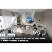 Samsung,Samsung Q990B Soundbar Speaker (2022) - 11.1.4ch 3D Object Tracking Surround Sound System With Wireless Dolby Atmos DTS:X & Alexa Built-In, Rear Speakers & Subwoofer With Night & Voice Enhancement - Gadcet.com