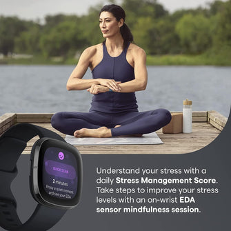 Buy Fitbit,Fitbit Sense Smart Watch - Carbon Graphite - Gadcet.com | UK | London | Scotland | Wales| Ireland | Near Me | Cheap | Pay In 3 | smart watch