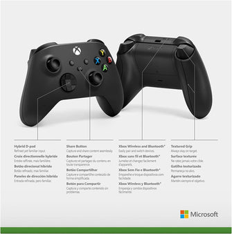 Buy Microsoft,Microsoft Xbox Wireless Controller – Carbon Black - Gadcet.com | UK | London | Scotland | Wales| Ireland | Near Me | Cheap | Pay In 3 | Game Controllers