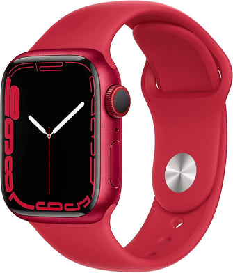 Buy Apple,Apple Watch Series 7 (GPS + Cellular, 41mm) - (PRODUCT)RED Aluminium Case with (PRODUCT)RED Sport Band - Regular - Gadcet.com | UK | London | Scotland | Wales| Ireland | Near Me | Cheap | Pay In 3 | Watches