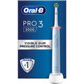 Oral-B,Oral-B Pro 3 Electric Toothbrush with Smart Pressure Sensor, 1 Cross Action Toothbrush Head, 3 Modes with Teeth Whitening -Blue - Gadcet.com
