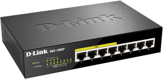 D-Link DGS-1008P / E 8-Port Gigabit PoE Desktop Switch - Gadcet.com
