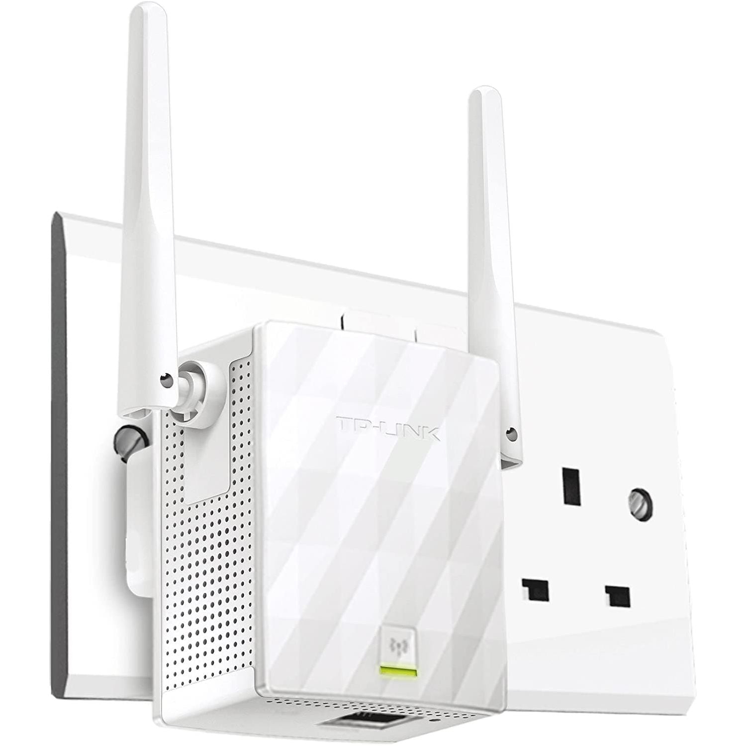 TP-Link N300 Universal Range Extender, Broadband/Wi-Fi Extender, Wi-Fi Booster/Hotspot with 1 Ethernet Port and 2 External Antennas, Plug and Play, Built-in Access Point Mode, UK Plug (TL-WA855RE) - Gadcet.com