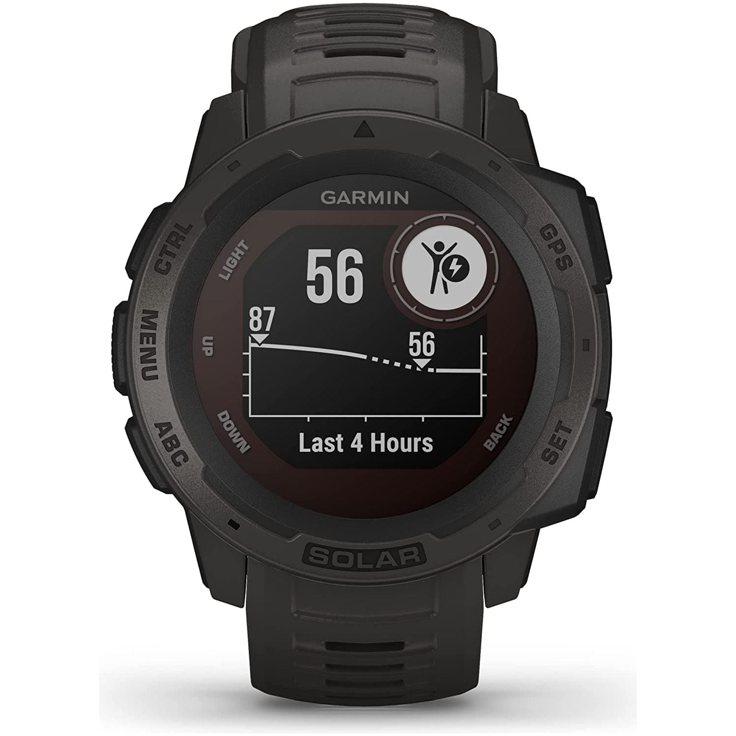 Garmin,Garmin Instinct Solar GPS Smart Watch - Graphite Black - Gadcet.com