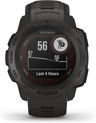 Garmin,Garmin Instinct Solar GPS Smart Watch - Graphite Black - Gadcet.com