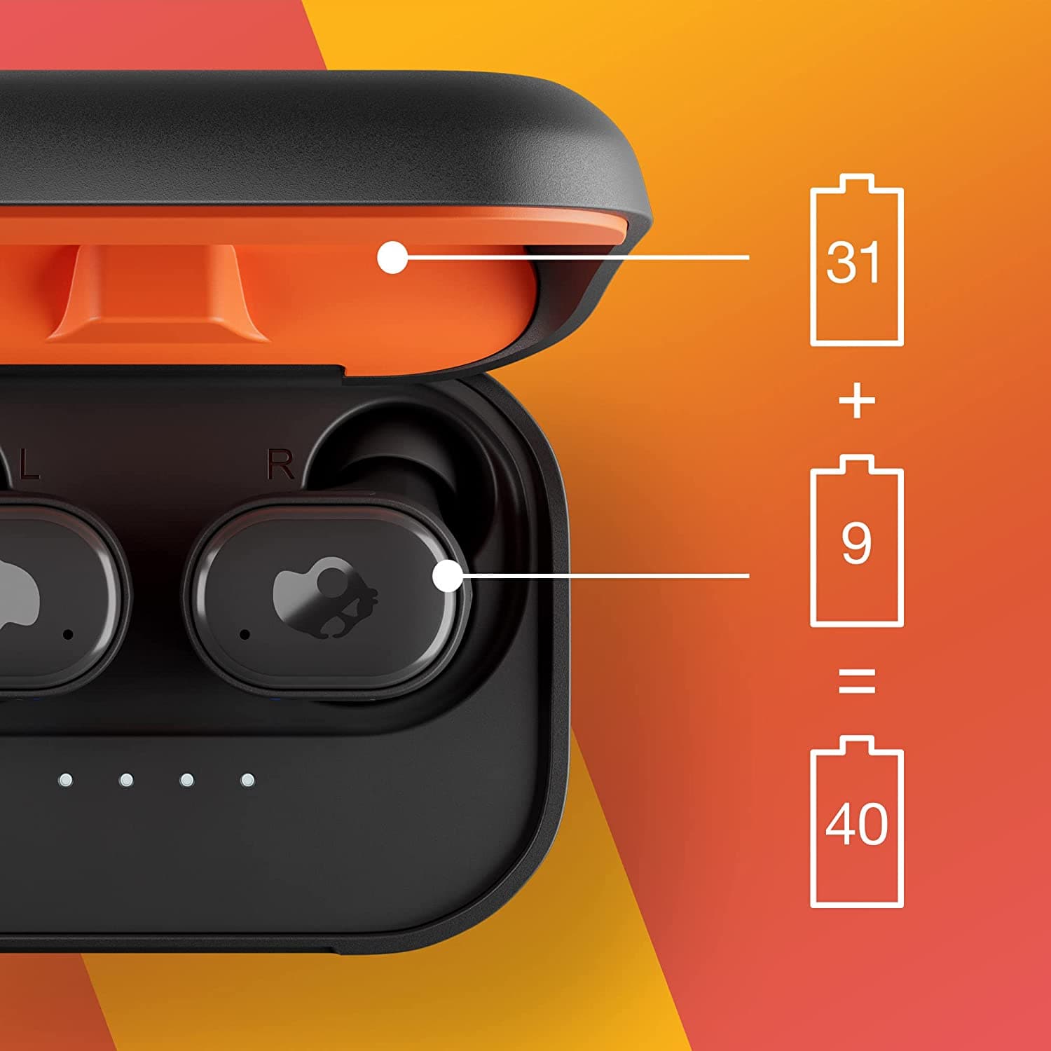 Skullcandy,Skullcandy Grind Fuel True Wireless In-Ear Earbuds - Black (S2GFW-P740) - Gadcet.com