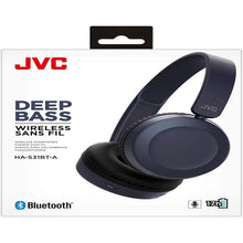 JVC Wireless Bluetooth Foldable Deep Bass On Ear Lightweight HA-S31BT Headphones, Blue - Gadcet.com
