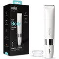Braun,Braun Body Mini Trimmer, Gentle Body Hair Removal, Precision Trimmer, Wet & Dry, 100% Waterproof, BS1000, White - Gadcet.com