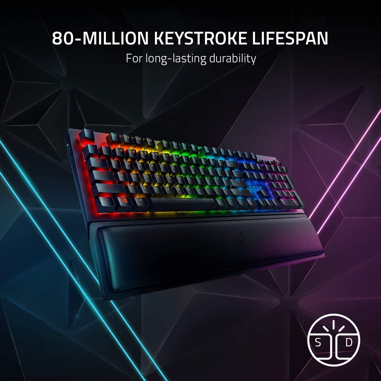Buy Razer,Razer Blackwidow V3 Pro Wireless Gaming Keyword, Mechanical Gaming Keyboard, Wrist Rest, Bluetooth, USB-C, UK Layout - Black - Gadcet.com | UK | London | Scotland | Wales| Ireland | Near Me | Cheap | Pay In 3 | Keyboards