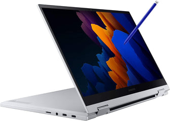 Buy Samsung,Samsung Galaxy Book Flex2 5G 13.3" Intel Core i7-1165G7, 8GB, 512GB, Touchscreen Laptop - Royal Silver - Gadcet.com | UK | London | Scotland | Wales| Ireland | Near Me | Cheap | Pay In 3 | Laptops
