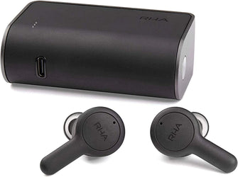 Buy RHA,RHA Trueconnect - Carbon Black: True Wireless Earbuds with Bluetooth 5 & Sweatproof for Sport Activity - Gadcet.com | UK | London | Scotland | Wales| Ireland | Near Me | Cheap | Pay In 3 | Headphones