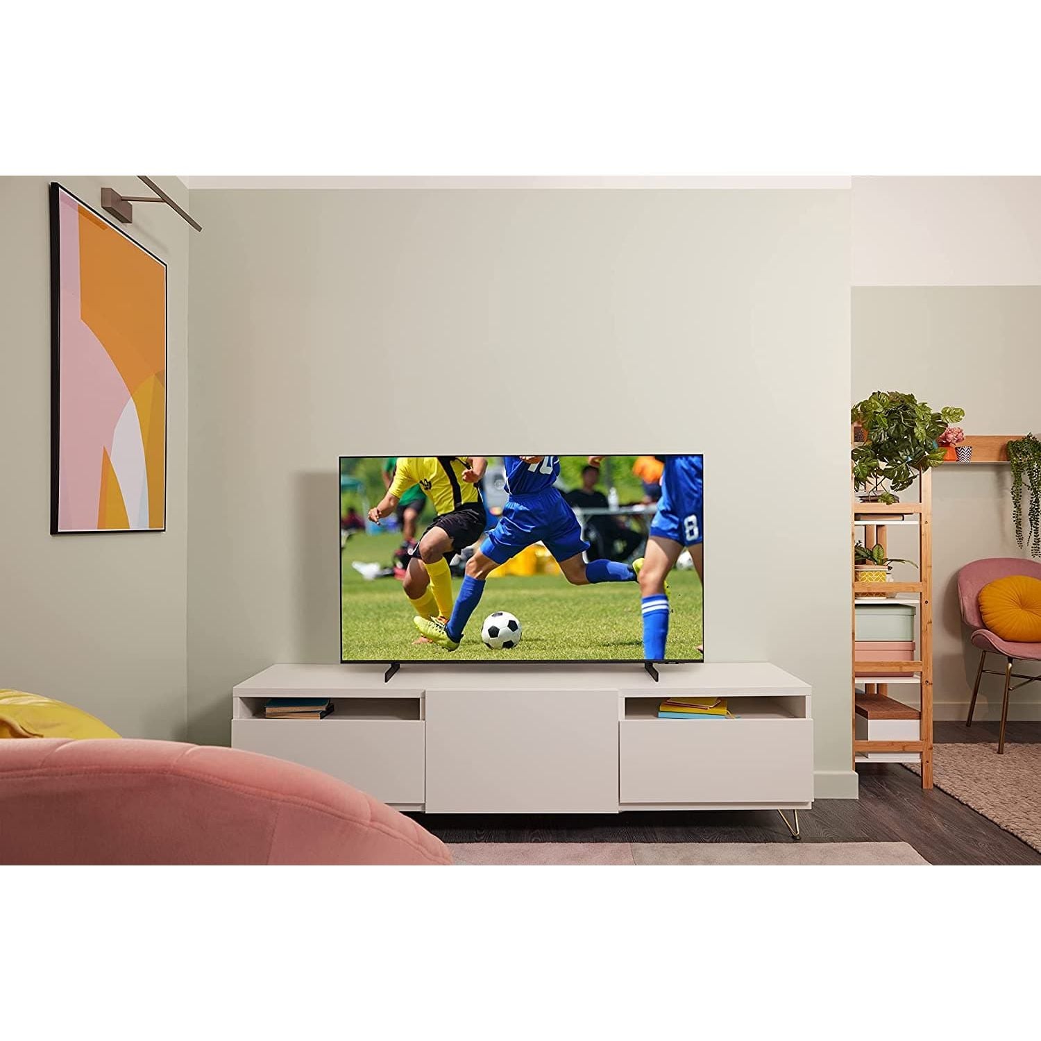 Samsung,Samsung AU7100 50 Inch (2021) - Crystal 4K Smart TV With HDR10+ Image Quality, Adaptive Sound, Motion Xcelerator Picture, Samsung Q-Symphony Audio And Gaming Mode - Gadcet.com