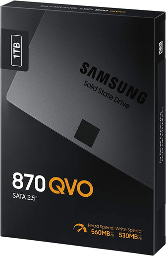 Buy Samsung,Samsung 870 QVO 1TB SSD Internal Hard Drive MZ-77Q1T0 - Gadcet.com | UK | London | Scotland | Wales| Ireland | Near Me | Cheap | Pay In 3 | Hard Drives