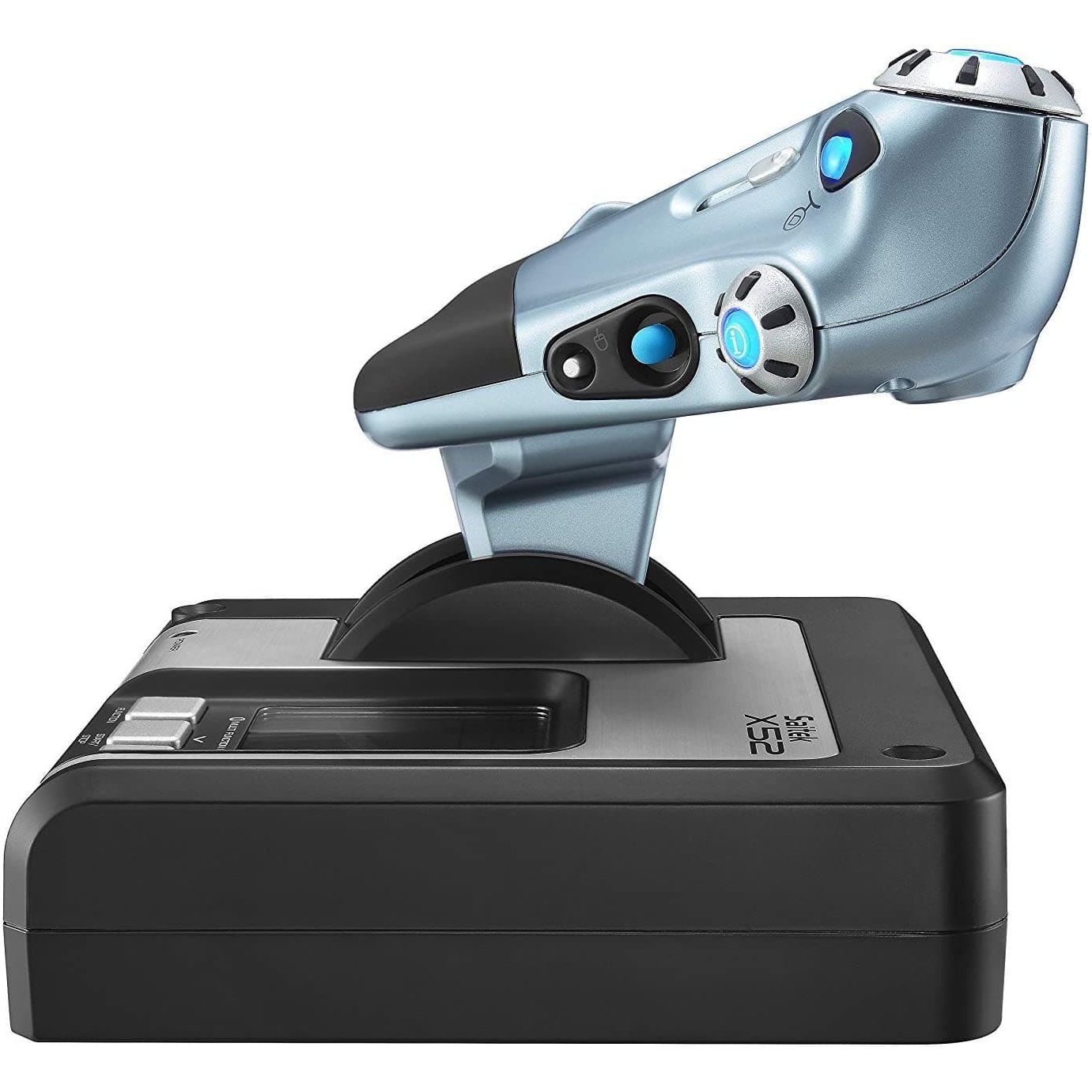 Logitech Gaming Saitek X52 Hotas Flight Control System PS28 Flight sim joystick USB PC Silver, Black