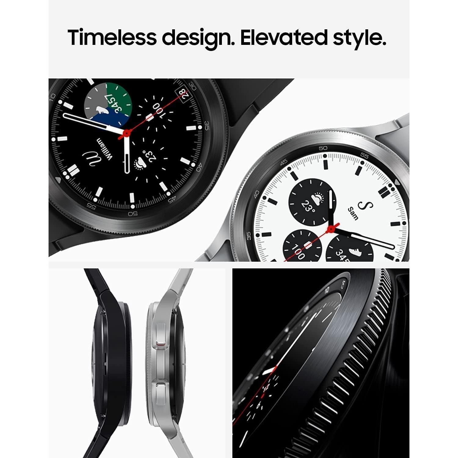 Buy Samsung,Samsung Galaxy Watch4 Classic 46mm 4G Smart Watch - Silver - Unlocked - Gadcet.com | UK | London | Scotland | Wales| Ireland | Near Me | Cheap | Pay In 3 | smart watch