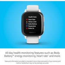 Buy Garmin,Garmin Venu Sq Music Amazon Exclusive GPS Smartwatch with All-day Health Monitoring and Fitness Features, Built-in Sports Apps and More, White with Slate Bezel - Gadcet.com | UK | London | Scotland | Wales| Ireland | Near Me | Cheap | Pay In 3 | Watches