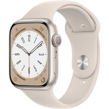 Apple,Apple Watch Series 8 GPS 45mm Starlight Alu Case/Starlight Sport Band - MNP23B/A - Gadcet.com